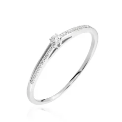 Bague Solitaire Alexandra Or Blanc Diamant|Marc Orian Best