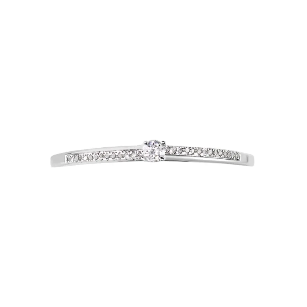 Bague Solitaire Alexandra Or Blanc Diamant|Marc Orian Best