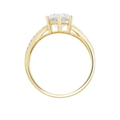 Bague Solitaire Alexendra Or Jaune Oxyde De Zirconium|Marc Orian Online
