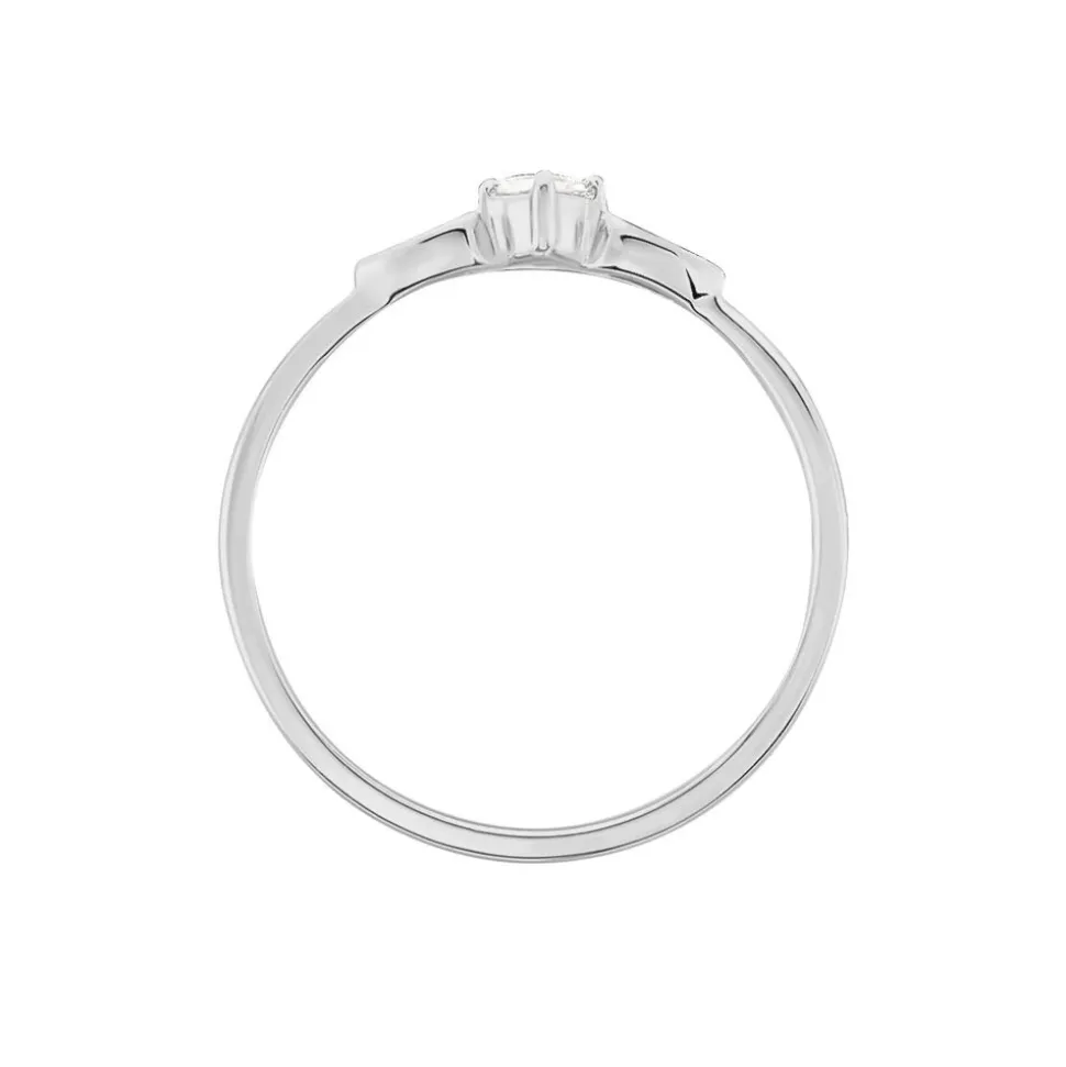 Bague Solitaire Alwyn Or Blanc Diamant