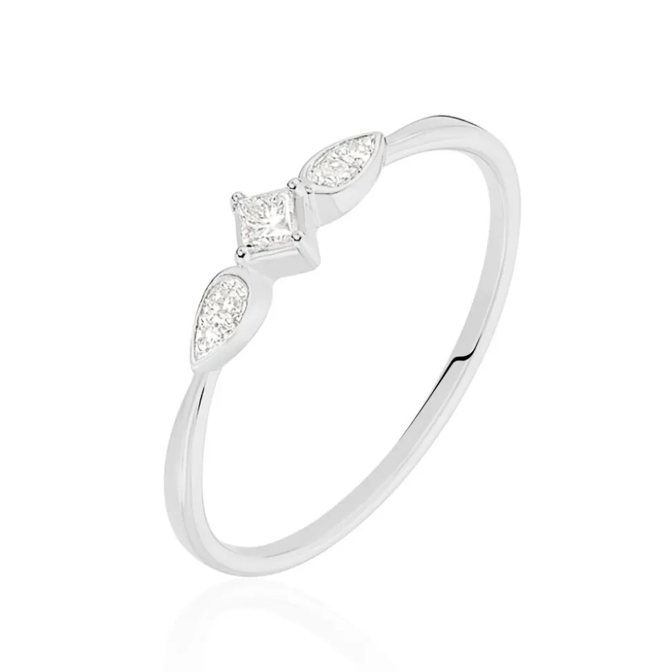 Bague Solitaire Alwyn Or Blanc Diamant