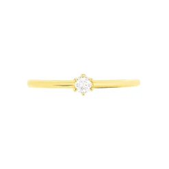 Bague Solitaire Annelies Or Jaune Diamant
