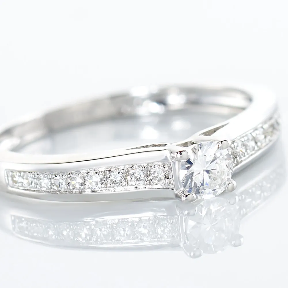 Bague Solitaire Aramis Or Blanc Diamant|Marc Orian Sale