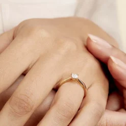Bague Solitaire Artemis Or Jaune Diamant|Marc Orian New