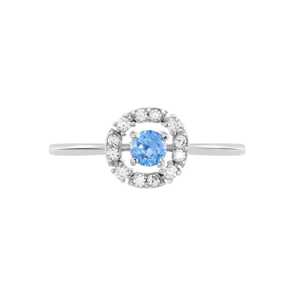 Bague Solitaire Carren Argent Blanc Oxyde De Zirconium|Marc Orian Hot