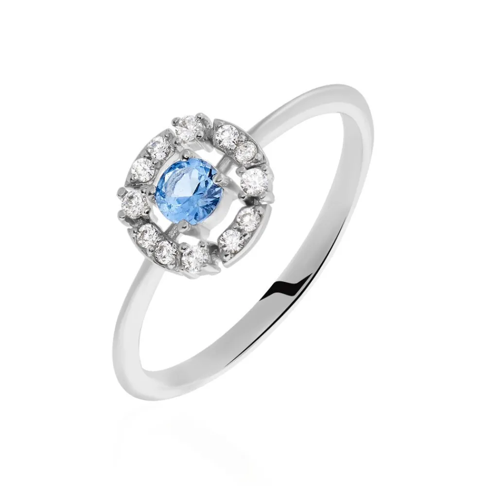 Bague Solitaire Carren Argent Blanc Oxyde De Zirconium|Marc Orian Hot