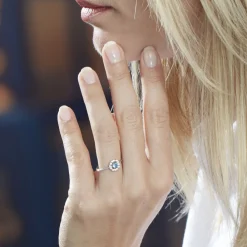 Bague Solitaire Carren Argent Blanc Oxyde De Zirconium|Marc Orian Hot