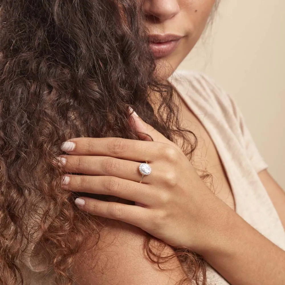 Bague Solitaire Cillie Or Jaune Oxyde De Zirconium|Marc Orian Sale
