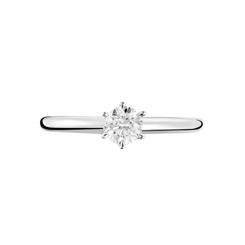 Bague Solitaire Dallal Or Blanc Diamant|Marc Orian New