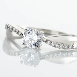 Bague Solitaire Doralicia Argent Blanc Oxyde De Zirconium|Marc Orian Hot