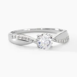 Bague Solitaire Doralicia Argent Blanc Oxyde De Zirconium|Marc Orian Hot