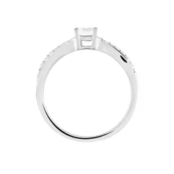 Bague Solitaire Doralicia Argent Blanc Oxyde De Zirconium|Marc Orian Hot