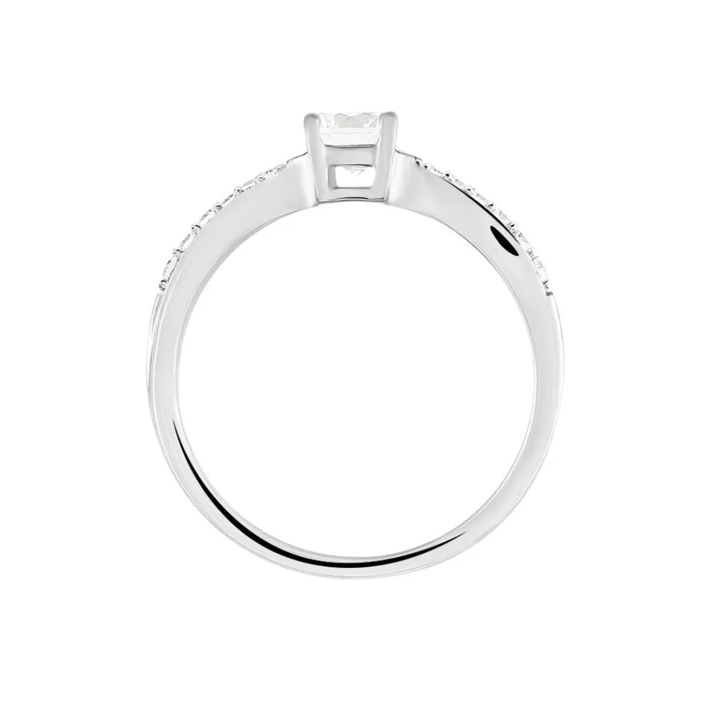 Bague Solitaire Doralicia Argent Blanc Oxyde De Zirconium|Marc Orian Hot