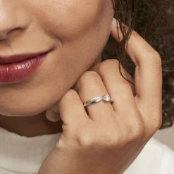 Bague Solitaire Doralicia Argent Blanc Oxyde De Zirconium|Marc Orian Hot