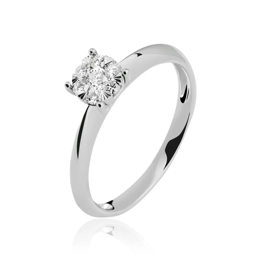 Bague Solitaire Dream Or Blanc Diamant