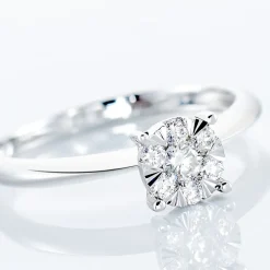 Bague Solitaire Dream Or Blanc Diamant