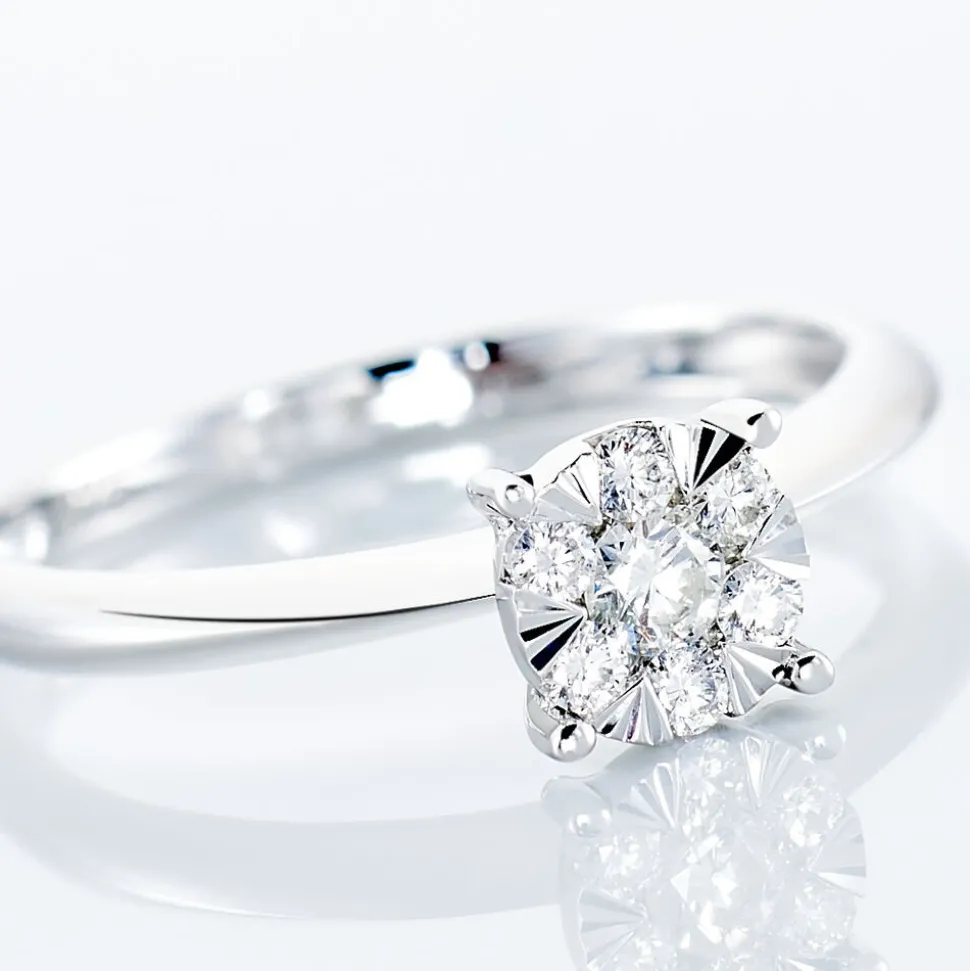 Bague Solitaire Dream Or Blanc Diamant