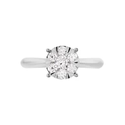 Bague Solitaire Dream Or Blanc Diamant