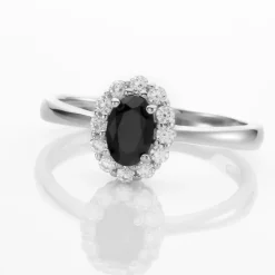 Bague Solitaire Eulalio Argent Blanc Oxyde De Zirconium