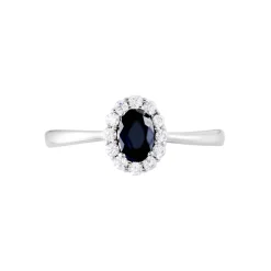 Bague Solitaire Eulalio Argent Blanc Oxyde De Zirconium