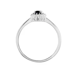 Bague Solitaire Eulalio Argent Blanc Oxyde De Zirconium