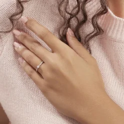 Bague Solitaire Hemera Or Blanc Diamant|Marc Orian