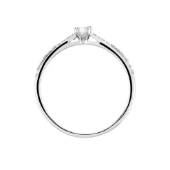 Bague Solitaire Hemera Or Blanc Diamant|Marc Orian