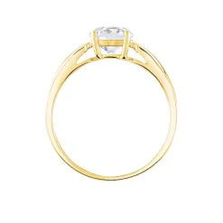 Bague Solitaire Illyana Or Jaune Oxyde De Zirconium|Marc Orian Discount