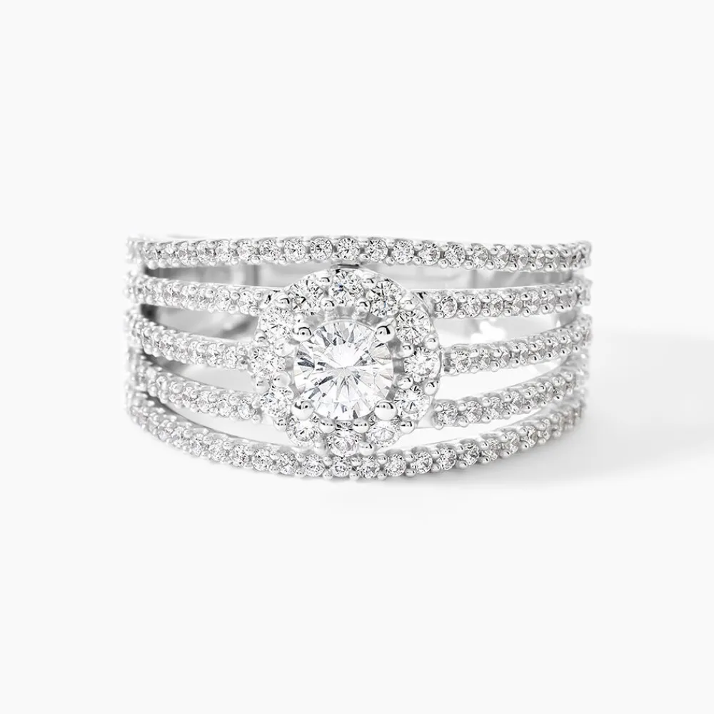 Bague Solitaire Iolente Argent Oxyde De Zirconium|Marc Orian Best