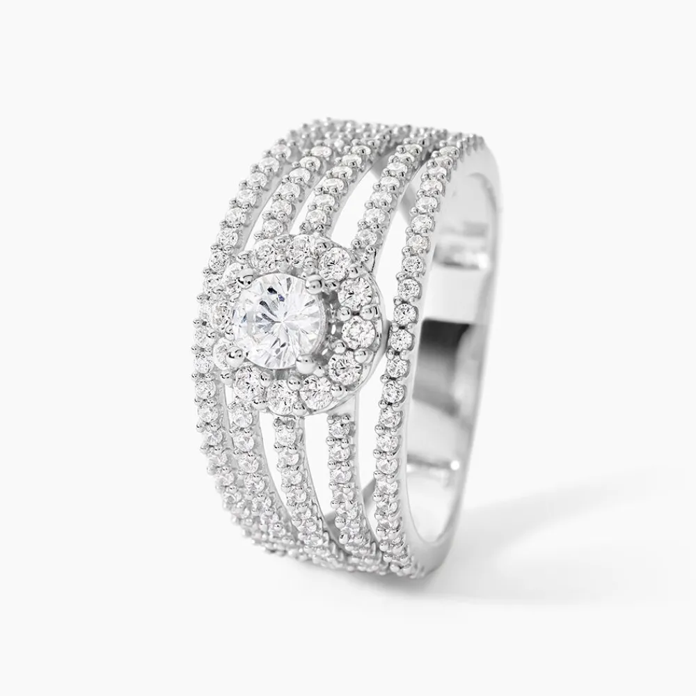 Bague Solitaire Iolente Argent Oxyde De Zirconium|Marc Orian Best
