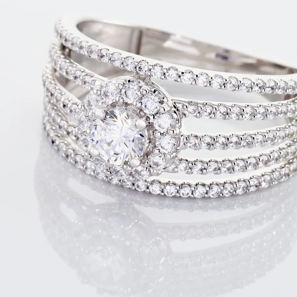 Bague Solitaire Iolente Argent Oxyde De Zirconium|Marc Orian Best