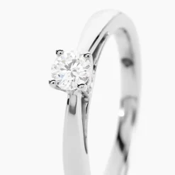 Bague Solitaire Iris Or Blanc Diamant|Marc Orian Discount