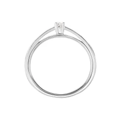Bague Solitaire Iris Or Blanc Diamant|Marc Orian Online