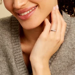 Bague Solitaire Iris Or Blanc Diamant|Marc Orian