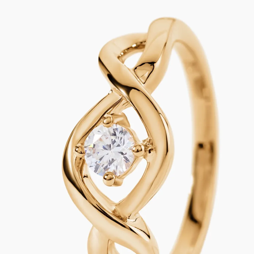 Bague Solitaire Jaume Plaqué Or Oxyde De Zirconium|Marc Orian Hot