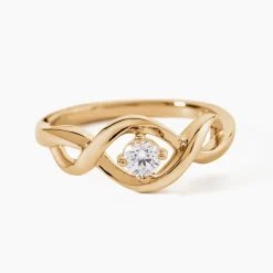 Bague Solitaire Jaume Plaqué Or Oxyde De Zirconium|Marc Orian Hot