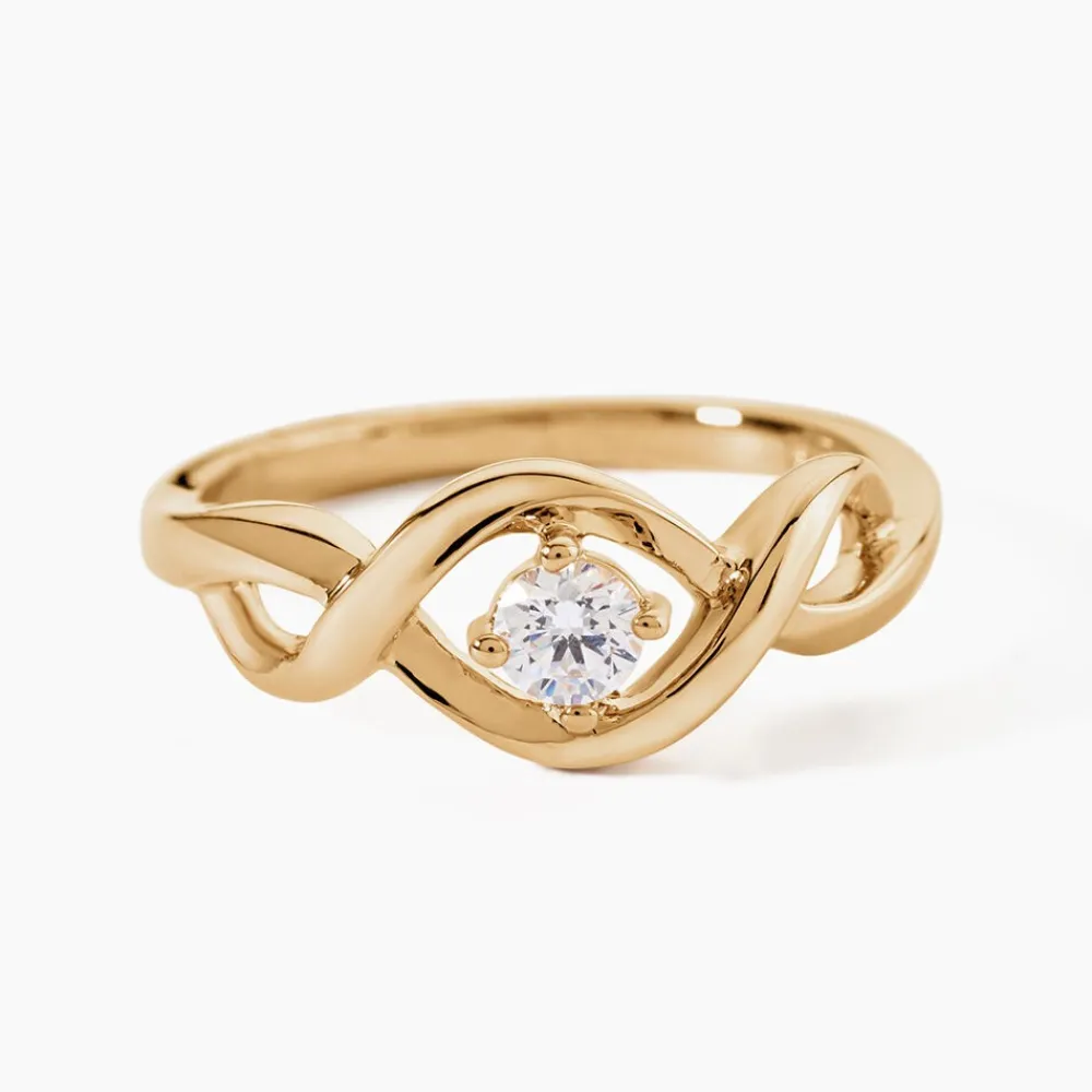 Bague Solitaire Jaume Plaqué Or Oxyde De Zirconium|Marc Orian Hot