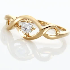 Bague Solitaire Jaume Plaqué Or Oxyde De Zirconium|Marc Orian Hot