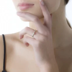 Bague Solitaire Josua Or Blanc Diamant|Marc Orian Discount