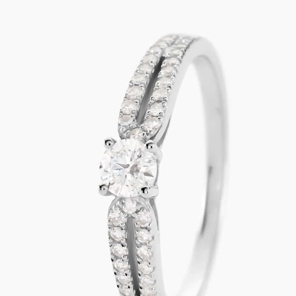 Bague Solitaire Katalina Or Blanc Diamant