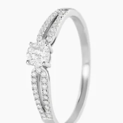 Bague Solitaire Katalina Or Blanc Diamant