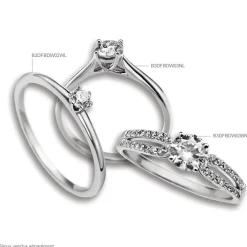 Bague Solitaire Katalina Or Blanc Diamant