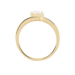 Bague Solitaire Khali Plaqué Or Jaune Oxyde De Zirconium|Marc Orian Hot