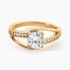 Bague Solitaire Khali Plaqué Or Jaune Oxyde De Zirconium|Marc Orian Hot