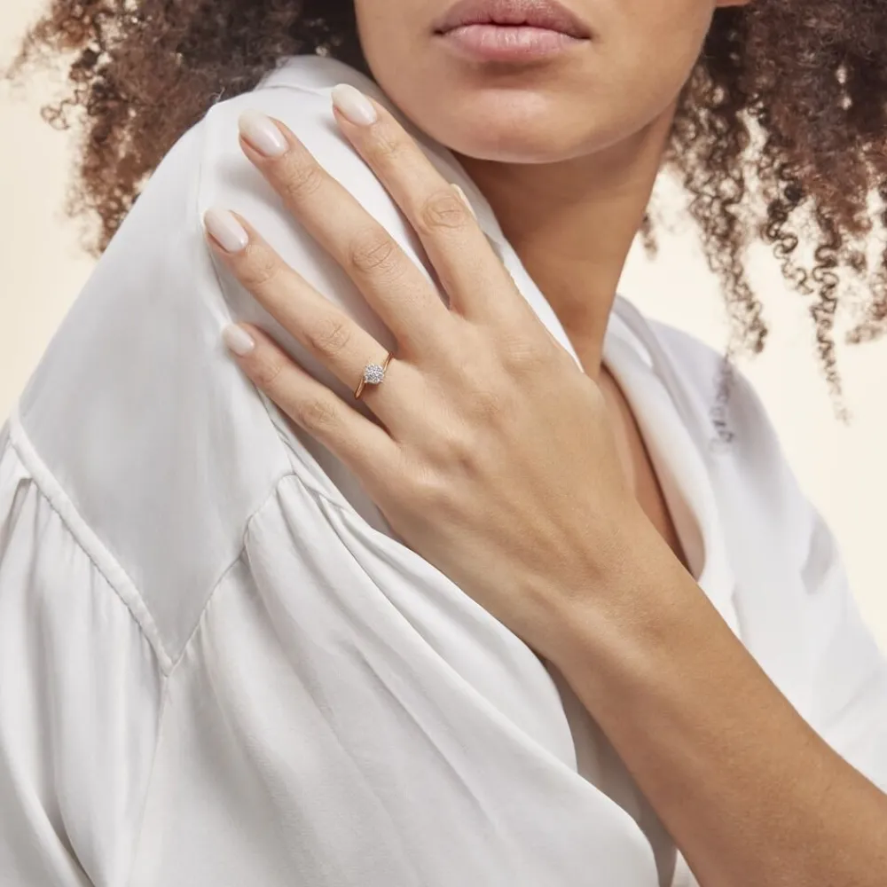 Bague Solitaire Lysia Or Jaune Diamant|Marc Orian New