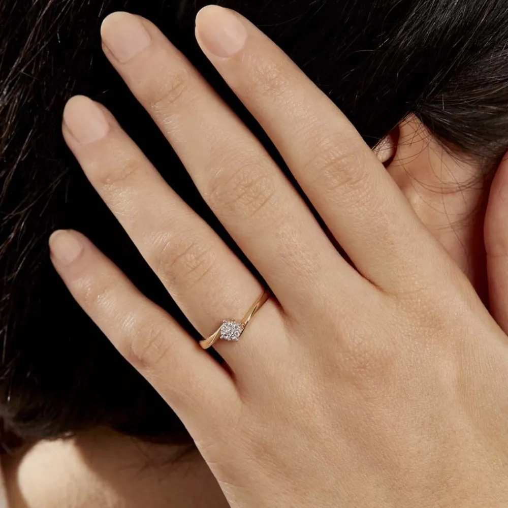 Bague Solitaire Lysia Or Jaune Diamant|Marc Orian New