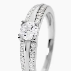 Bague Solitaire Maevane Argent Blanc Oxyde De Zirconium|Marc Orian Discount