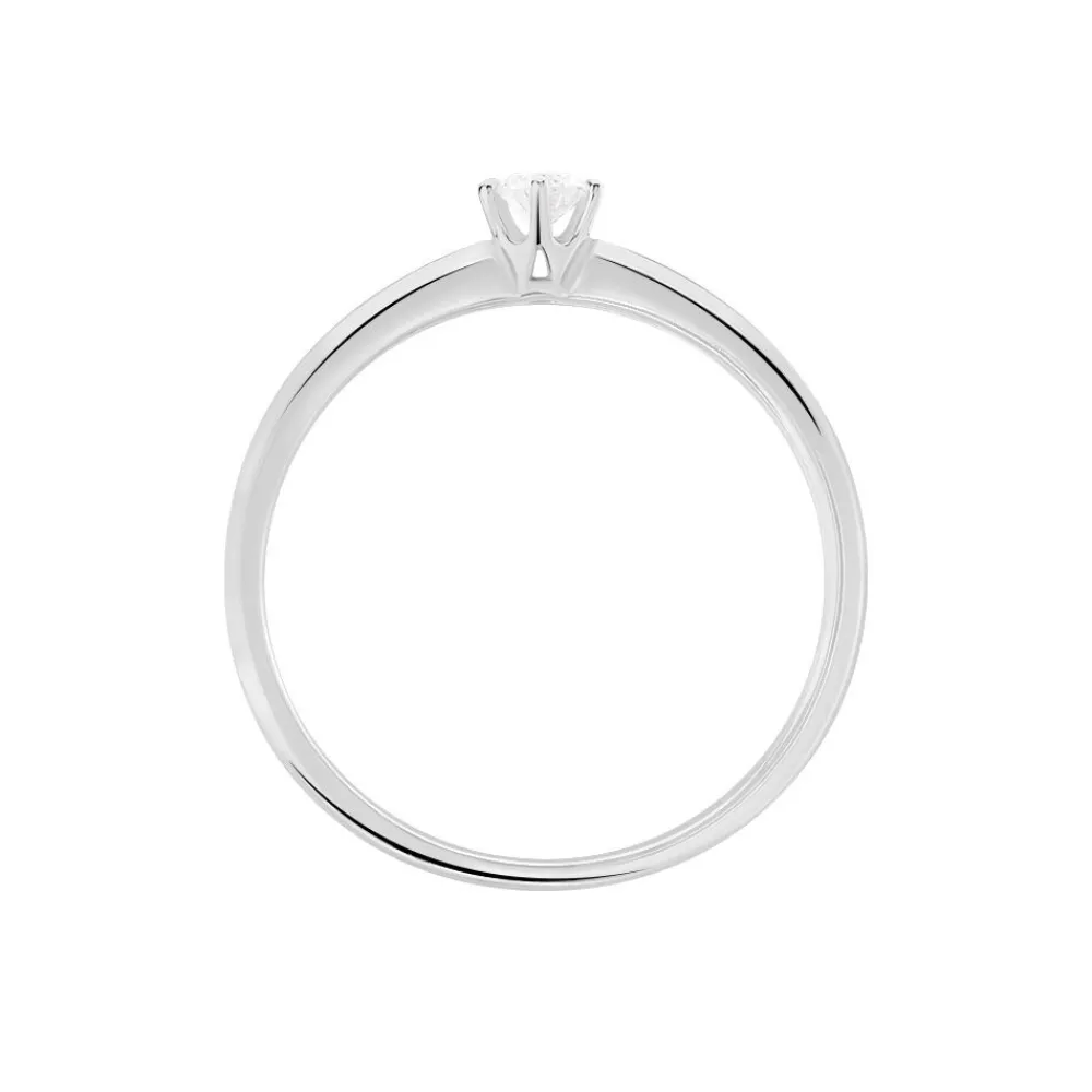 Bague Solitaire Mai-li Or Blanc Diamant|Marc Orian Online