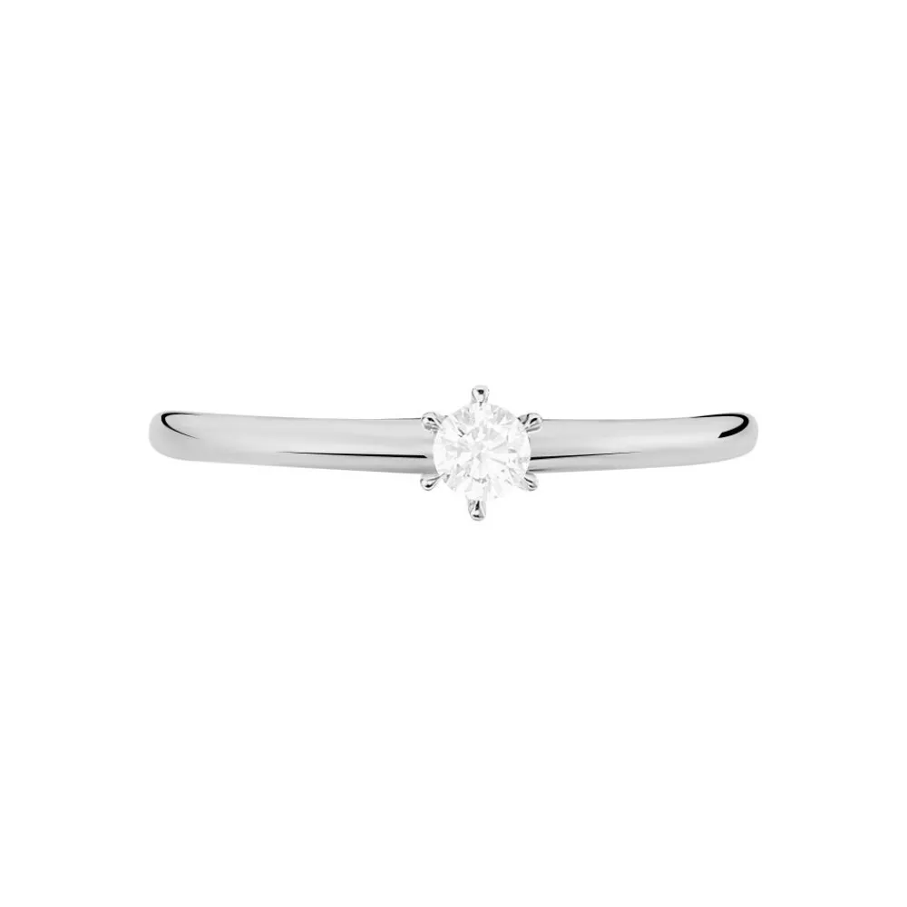 Bague Solitaire Mai-li Or Blanc Diamant|Marc Orian Online