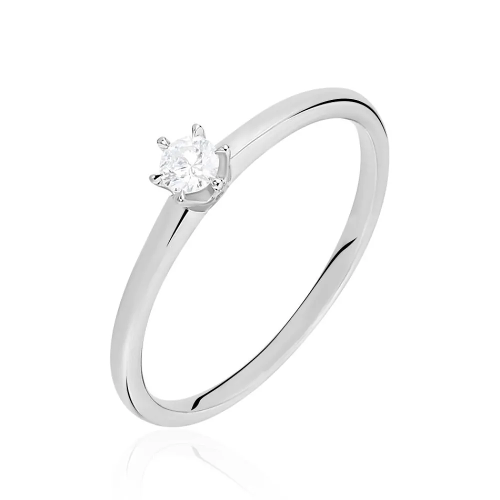 Bague Solitaire Mai-li Or Blanc Diamant|Marc Orian Online